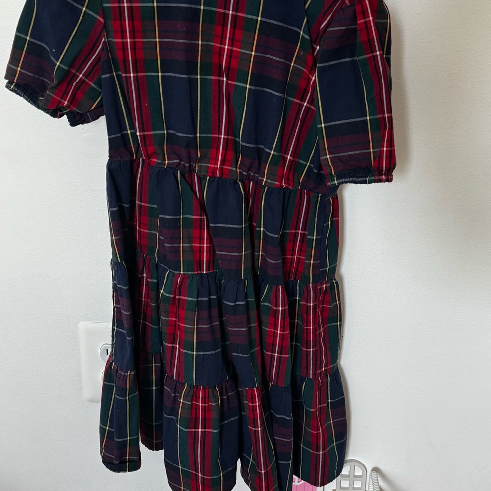 Plaid Red and Green Dress